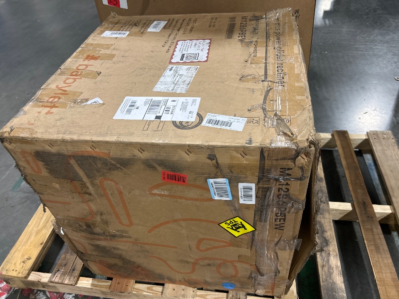 Photo 1 of ** UNKNOWN MISSING PARTS***babyletto Kiwi Plus Power Recliner and Swivel Glider with Power Headrest and USB Port in Performance Beach Eco-Weave, Water Repellent & Stain Resistant, Greenguard Gold and CertiPUR-US Certified