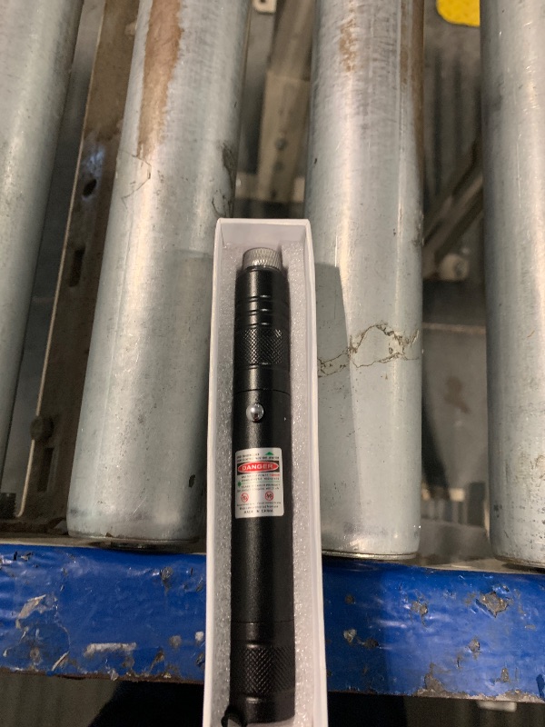 Photo 1 of Green Laser Pointer High Power Rechargeable Lazer Pointer, Laser Pen with Long Range Adjustable Focus with Star Cap, Laser Pointer Pen Suitable for Outdoor, Astronomy, Cats Dogs (Green)