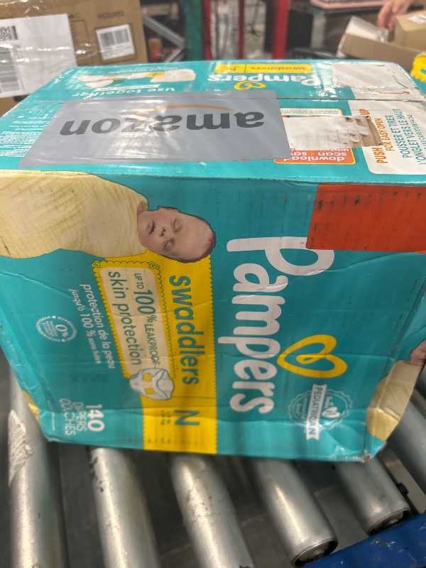 Photo 1 of *** 140 count**Pampers Swaddlers Diapers, Newborn (Less Than 10 Pounds), 174 Count