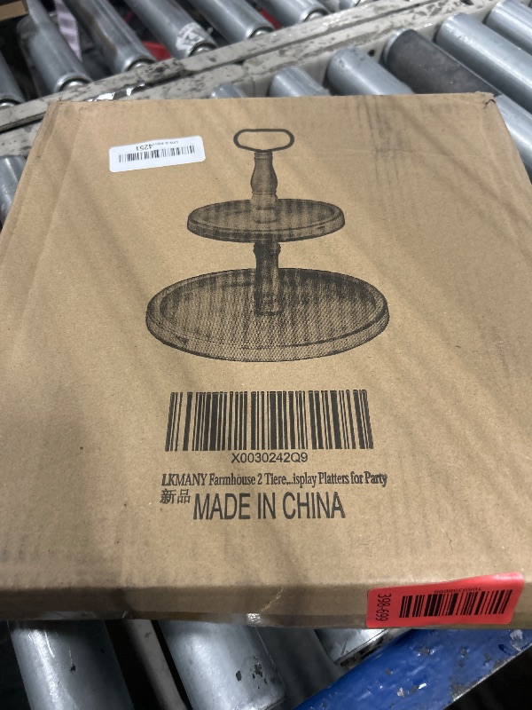 Photo 1 of ***missing hardware**
Tiered Tray Two Tier Trays Round Rustic Cupcake Stand,Serving Cakes Holder with Handle for Living Room,Party