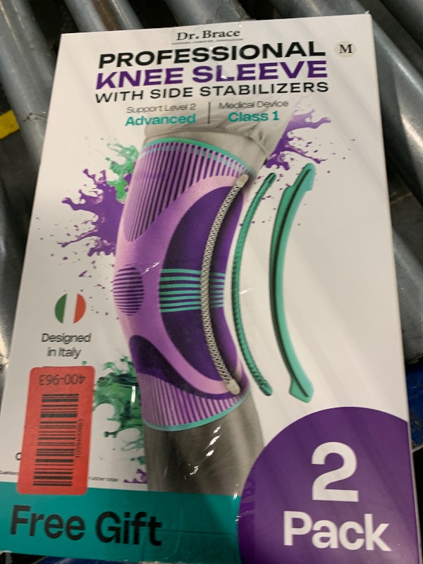 Photo 1 of ** SIMILAR IMAGE UNKNOWN BRAND SIZE m**Modvel Compression Knee Brace for Women & Men, 2-Pack Knee Brace for Running Knee Pain, Knee Support Compression Sleeve, Workout Sports Knee Braces for Meniscus Tear, ACL & Arthritis Pain Relief