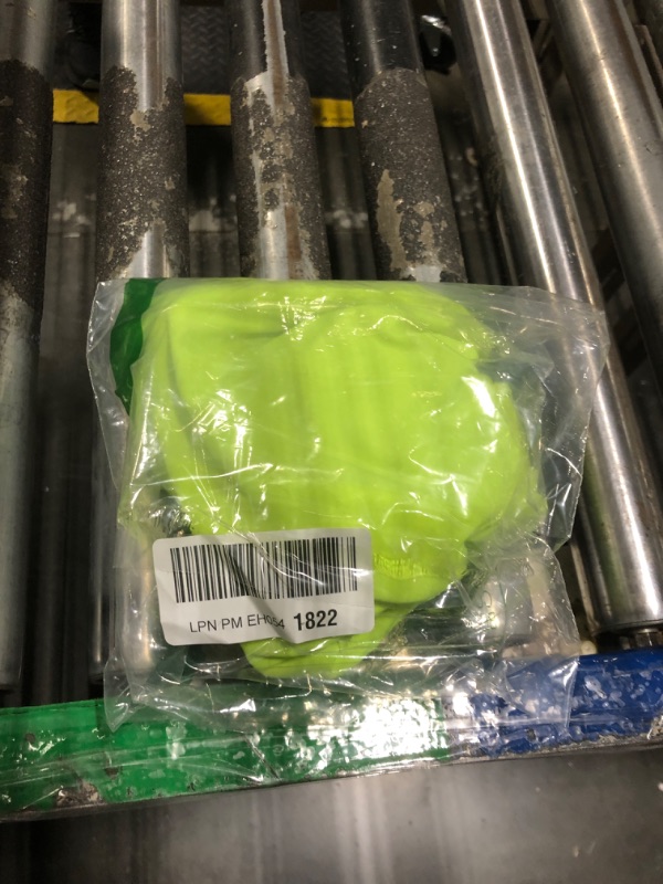 Photo 1 of *Minor Damaged - Check clerk notes*
MIER Mens 3 Inch Running Shorts with Brief Liner Dry Fit Gym Athletic Workout Exercise Shorts with Zipper Pocket, Neon Green M