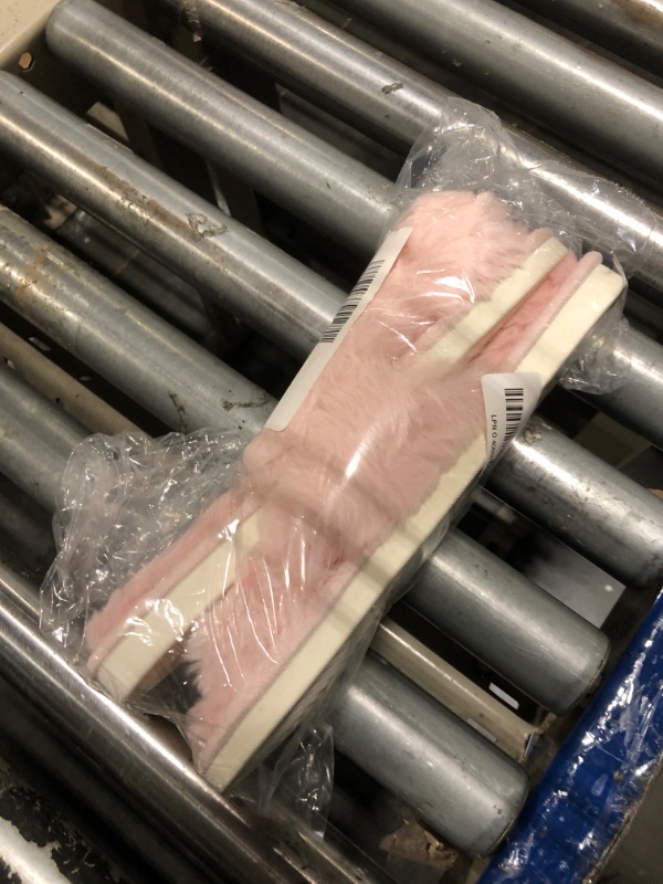 Photo 1 of ***Not Alike/ Similar***
EverFoams Women's Fuzzy Slip-on Slippers Warm Cozy Soft Lightweight Memory Foam Indoor House Shoes Pink, 9-10 US