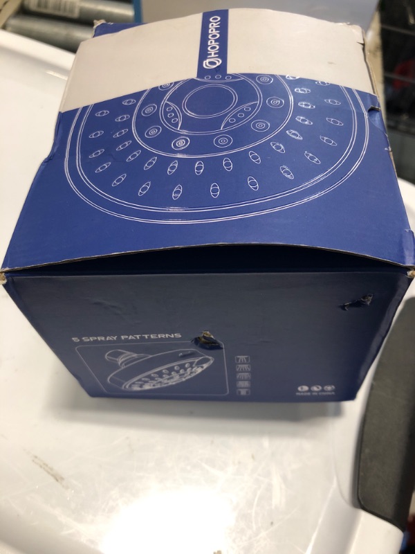 Photo 1 of **Dirty** HOPOPRO 5-Mode High Pressure Shower Head - The Washington Post, NBC News, Today TV Show Recommended - High Flow Fixed Showerheads (4 Inch Chrome)