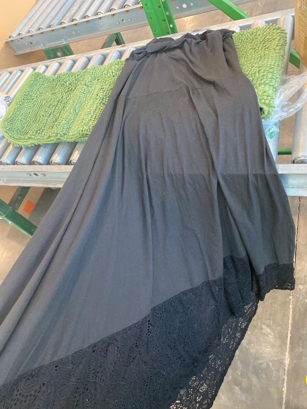 Photo 1 of ***CORRECT ITEM***LALAGEN Womens Plus Size Casual Lace Cold Shoulder Long Plain Evening Party Maxi Dress Black 1X