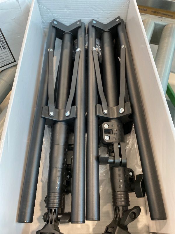 Photo 1 of *Minor Damaged* LED Video Light Kit, NiceVeedi Studio Light, 2800-6500K Dimmable Photography Lighting Kit with Tripod Stand&Phone Holder, 73" Stream Light for Video Recording, Game Streaming, YouTube