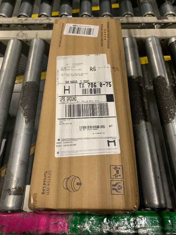 Photo 1 of **JUST THE LEGS** Crosley Furniture Cambridge Stainless Steel Top Small  Kitchen Island Storage Cart, Microwave Stand, White