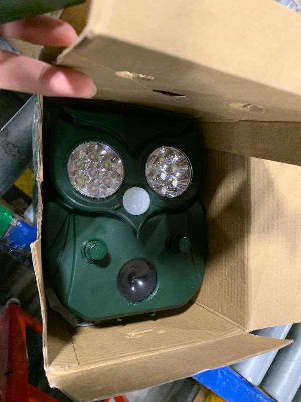 Photo 1 of [2025 Upgrade] Solar Animal Repellent Outdoor for Deer Squirrel Mole Rabbit Cat Skunk Bird Raccoon Dog, Waterproof Ultrasonic Pest Repeller with Motion Detector and LED for Yard Lawns Garden 2 Pack