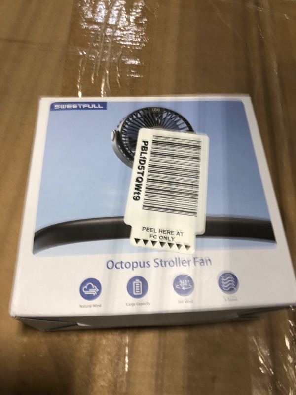 Photo 1 of ***NO CHARGE*****SWEETFULL Portable Stroller Fan with Display 4000mAh Battery Powered Mini Clip On Fan, 4-Speed Rechargeable Small Personal Cooling for Baby Car Seat Crib Travel - Pink