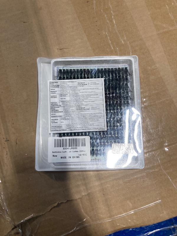 Photo 1 of ******* MISSING TWEEEZERS AND GLUE ********* Goddvenus Lash Clusters Kit Wispy Eyelashes Clusters Kit Fluffy Choppy Lash Extension Kit1 12mm -16mm Mixed Lashes Clusters Volume Cluster Eyelash Extensions Kit D Curl DIY Individual Lashes 220Pcs