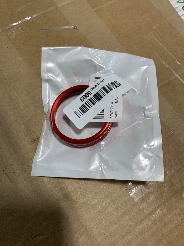 Photo 1 of ******** ONLY 1 ****** GEEGEETOP Red Aluminum Centre Console Sound Volume Outlet Vent Knob Cover Compatible with Nissan Rogue 2021 2022 S SV SL Platinum Car AC Air Conditioning Knob Ring Cover Trim (2021-2022)