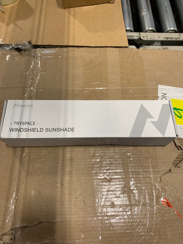 Photo 1 of [2025 Upgrade] Nmoiss Windshield Sun Shade Umbrella - [Vinyl Coating Heat Shield] Protect Car from Sun Rays & Heat Damage Keep Cool and Protect Interior, Spring Structure Edge Medium 56" L x 31" W