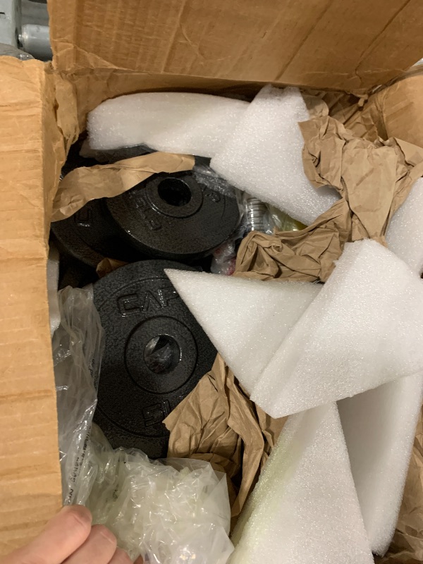 Photo 1 of **MISSING PARTS** CAP Barbell 52.5-Pound Adjustable Dumbbell Weight (Pair), chrome finish