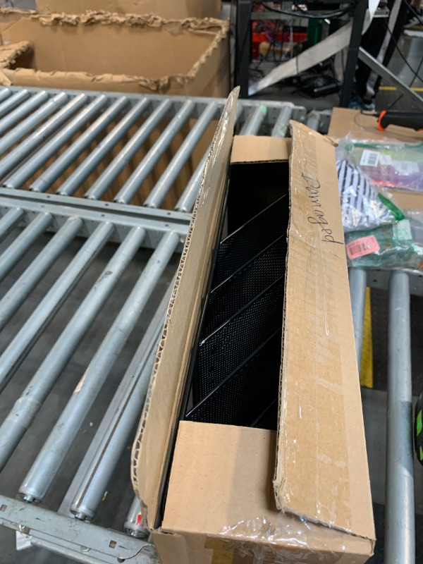 Photo 1 of **DAMAGE**Mind Reader 5-Pocket Vertical File Storage, Desktop Organizer, Wall Mount, Office, Metal Mesh, Black