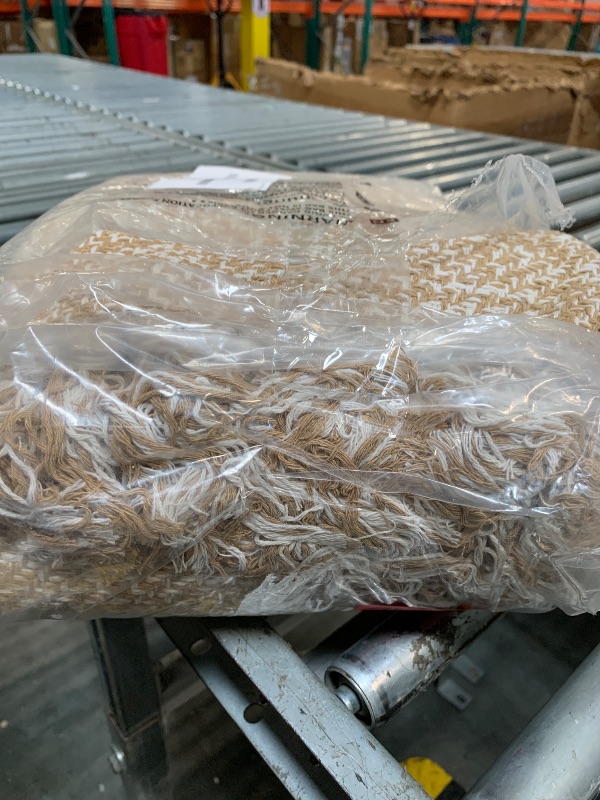 Photo 1 of .**DAMAGE**Collive Long Hallway Runner Rug 2.6' x 10', Washable Runner Indoor Entryway Rug, Tan/Cream Braided Woven Kitchen Runner Rugs Low-Profile Front Door Floor Carpet for Laundry Room Bedroom Doorway