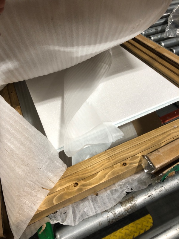 Photo 1 of **BROKEN FRAME**ABSWHLM Full Length Mirror 65"x24" Solid Wood Frame Floor Large Mirror for Living Room, Bedroom Hanging or Leaning Wall-Mounted, Light Brown