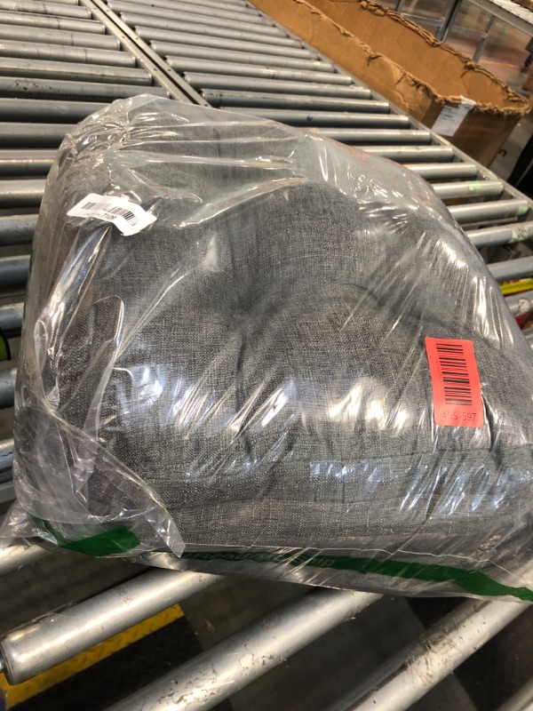 Photo 1 of **2 PIECES**IASEAHK Chair Cushions for Dining Chairs, Dining Chair Cushions, Tufted Indoor Chair Pads with Ties & Non Slip Backing, Seat Cushions for Kitchen Chairs 16.5” x 16.5” x 3.5”, Set of 4, Grey