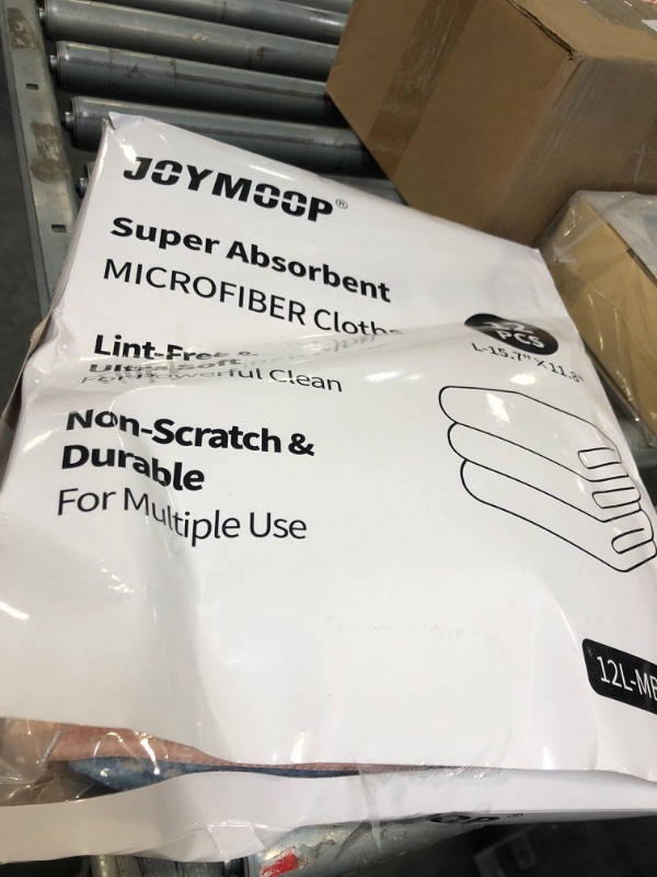Photo 1 of **6 PIECES**JOYMOOP 12 Pack Microfiber Cleaning Cloth, Larger Kitchen Towels, Dish Rags for Dish Drying Washing, Absorbent Streak Free Lint Free Rags for Cleaning - 11.81" x 15.75"