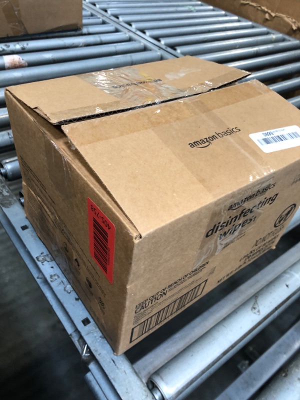 Photo 1 of **3 PIECES**Amazon Basics Disinfecting Wipes, Lemon & Fresh Air Scent, Sanitizes/Cleans/Disinfects/Deodorizes, 320 Count (4 Packs of 80)