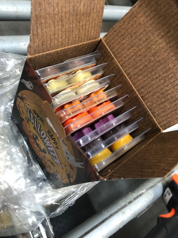 Photo 1 of **MELTED PIECES**ARVIDSSON Halloween Scented Wax Melts, Fall Soy Wax Cubes for Wax Warmer, Strong Scent Fragrance Wax Tarts, Autumn Wax Melts Gift Set, Pumpkin Pie, Spiced Cider, Candy Corn, Snickerdoodle, Autumn Air