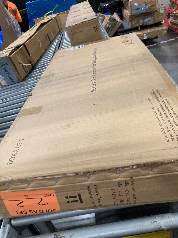 Photo 1 of **2 BOXES**GarveeLife 8x12 ft Greenhouse, Large Aluminum Greenhouses for Outdoors, Heavy Duty Polycarbonate Greenhouse with Roof Vent, Walk-in Green houses for Winter Garden, Backyard, Patio, Lawn, Easy Assembly