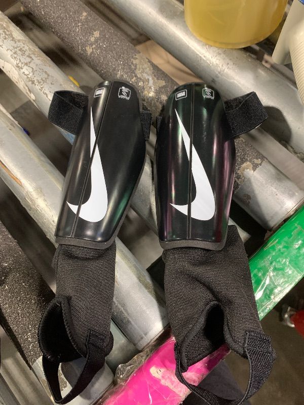 Photo 1 of *****SIMILAR ITEM***** Nike Charged Soccer Shinguards Black/White Size Small