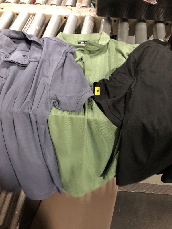 Photo 1 of ***ONLY 3 SHIRTS****ZITY 4 Pack Mens Polo Shirt Short Sleeve Sports Golf Tennis T-Shirt Athletic Collared Tactical Shirts