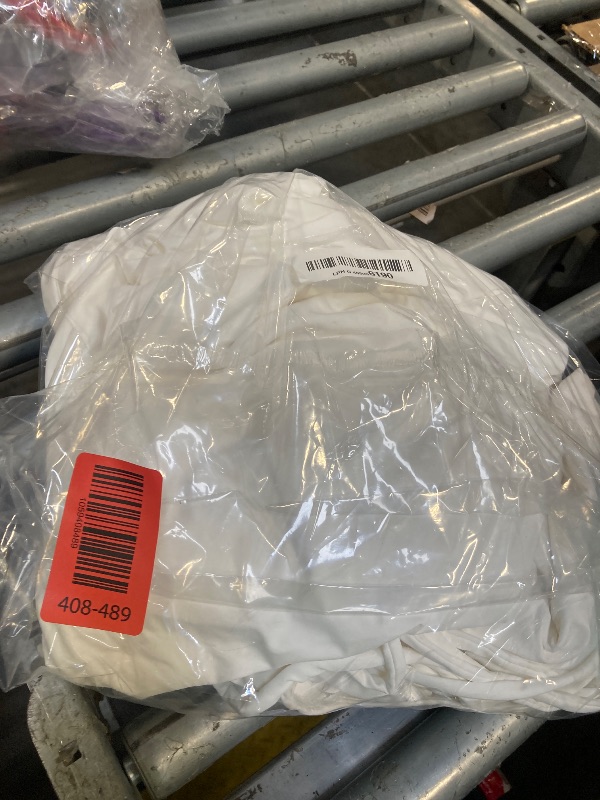 Photo 1 of **DIRTY**YMDUCH Women's Casual Short Sleeve Square Neck Solid Slim Flowy Maxi Dress with Pockets White