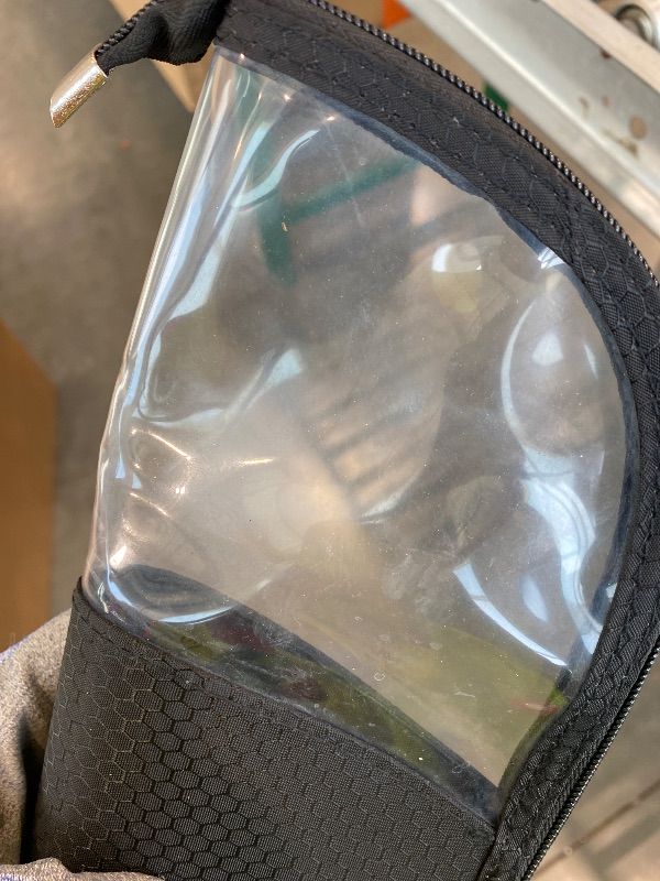 Photo 1 of *Minor Damaged* ANEMEL Black Travel Makeup Brush Holder, Organizer Bag Cosmetic Zipper Pouch Portable Dust-Free Stand-Up Toiletry Stationery