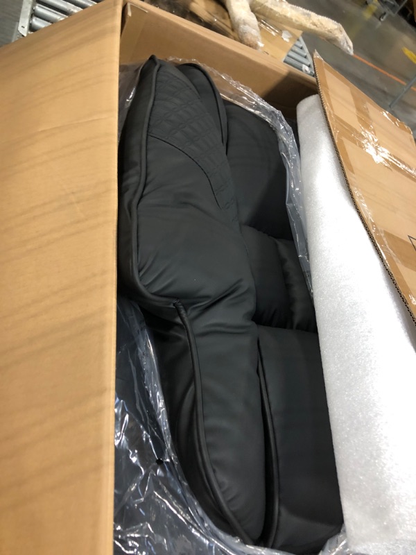 Photo 1 of **MISSING LEGS**EXCEBET Big and Tall Office Chair 400lbs Wide Seat, Leather High Back Executive Office Chair with Foot Rest, Ergonomic Chairs Lumbar Support for Lower Back Pain Relief (Black)