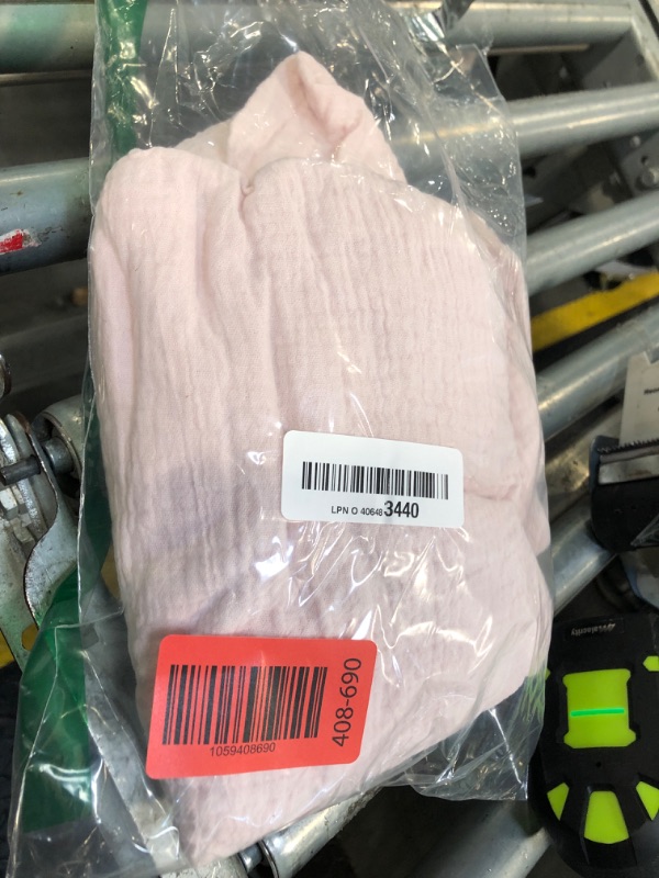 Photo 1 of **ONE PIECE**Momcozy Muslin Fitted Mini Crib Sheets, 38"x26", 2 Pack Soft Breathable Natural Cotton Baby Mattress Sheet, 360° Mattress Wrapping No Slip Boys Girls Neutral Toddler Bed Sheet, Beige Blush