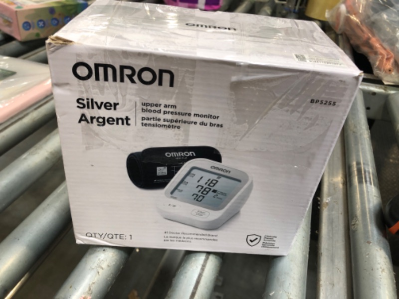 Photo 1 of **MISSING PARTS**OMRON Silver Blood Pressure Monitor for Home Use & Upper Arm Blood Pressure Cuff - #1 Doctor & Pharmacist Recommended Brand - Clinically Validated - Connect App