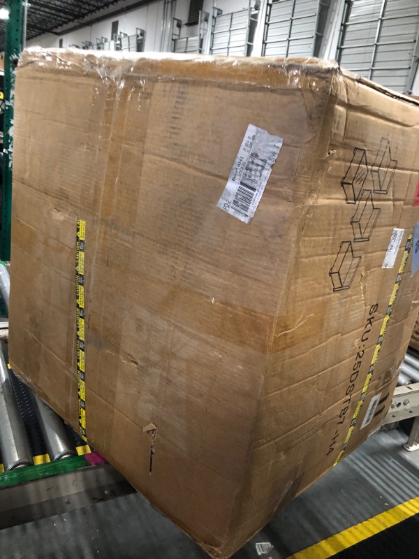 Photo 1 of ** PARTIAL SET ** Shintenchi 7 Pieces Outdoor Patio Sectional Sofa Couch, Black Wicker Furniture Conversation Sets with Washable Cushions & Glass Coffee Table for Garden, Poolside, Backyard (Khaki)