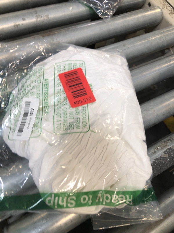 Photo 1 of ***HAS STAIN**** THHGPO Summer Skirts for Women 2025 Vacation Cotton Ruffle Elastic Waist A-Line Casual Short Skirt White M