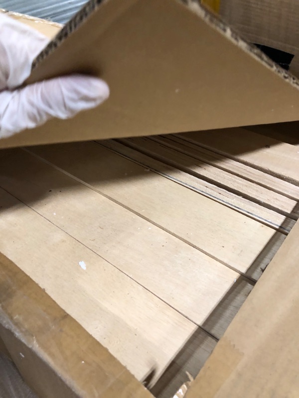 Photo 1 of ** 2 BOX PARTIAL SET** Merax Modern Queen Over Queen Size Wood Bunk Bed with Ladder and Twin XL Trundle, No Box Spring Required, Space-Saving, Wood Color