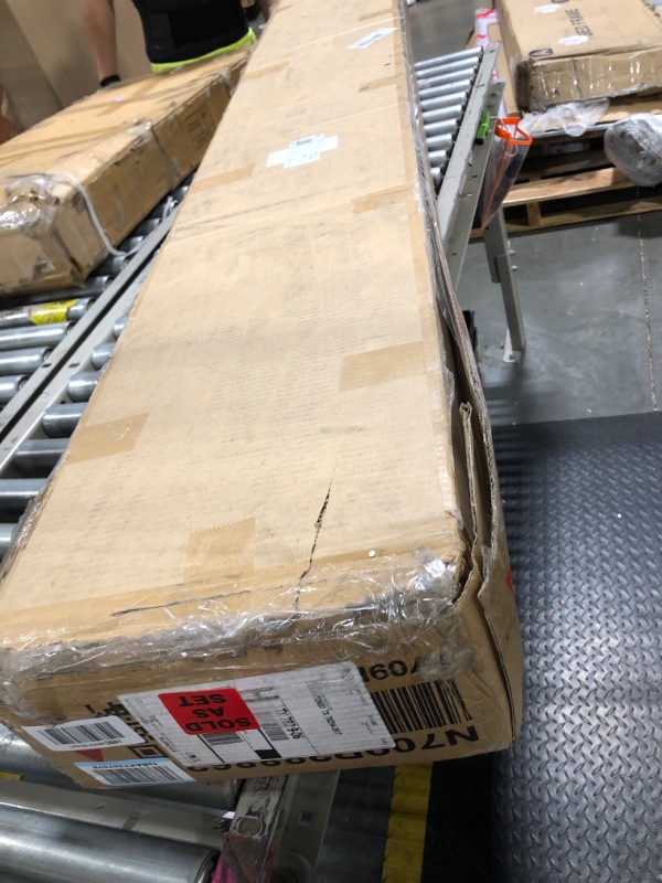 Photo 1 of ** 2 BOX PARTIAL SET** Merax Modern Queen Over Queen Size Wood Bunk Bed with Ladder and Twin XL Trundle, No Box Spring Required, Space-Saving, Wood Color