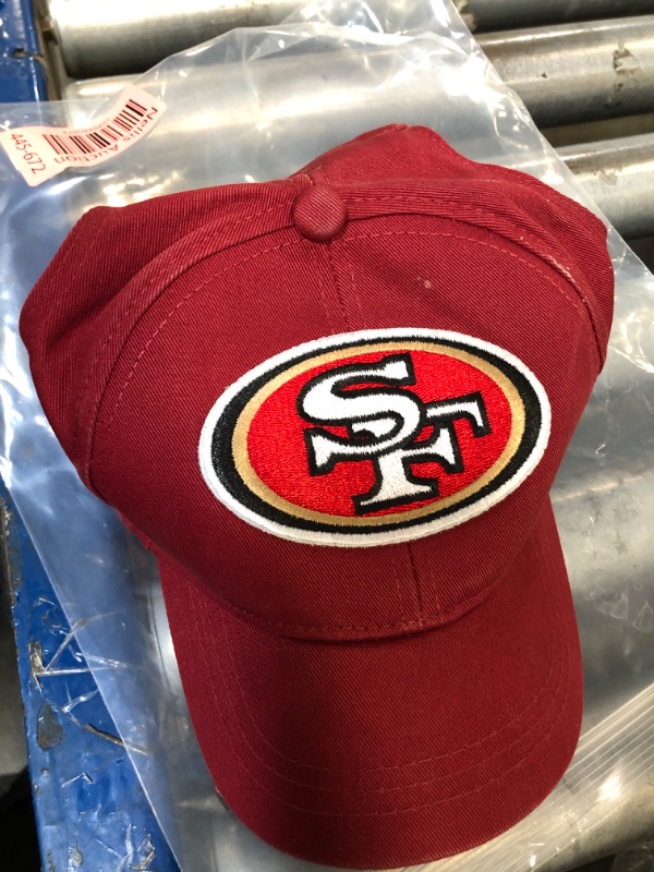Photo 1 of ** KIDS / DIRTY ** Littlearth NFL San Francisco 49ers Pet Baseball Hat, Team Color, Large