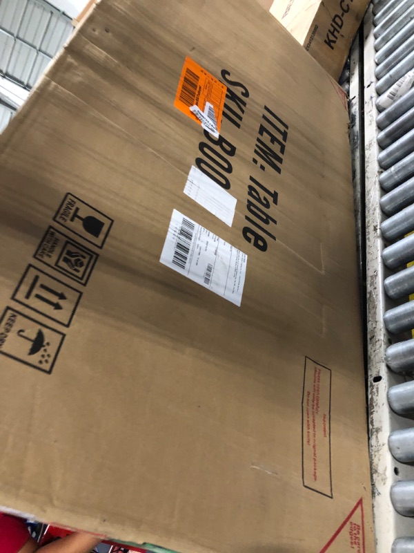 Photo 1 of ** ONLY TABLE/ IT HAS NO CHAIRS ** Recaceik 1 PCS Dining Table, Modern Kitchen Table , Wood Pub Bar Table  Perfect for Breakfast Nook, Small Space Living Room(Rustic Brown)