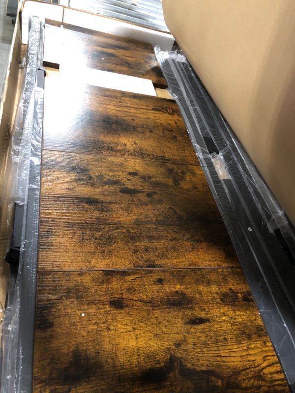 Photo 1 of ** ONLY TABLE/ IT HAS NO CHAIRS ** Recaceik 1 PCS Dining Table, Modern Kitchen Table , Wood Pub Bar Table  Perfect for Breakfast Nook, Small Space Living Room(Rustic Brown)