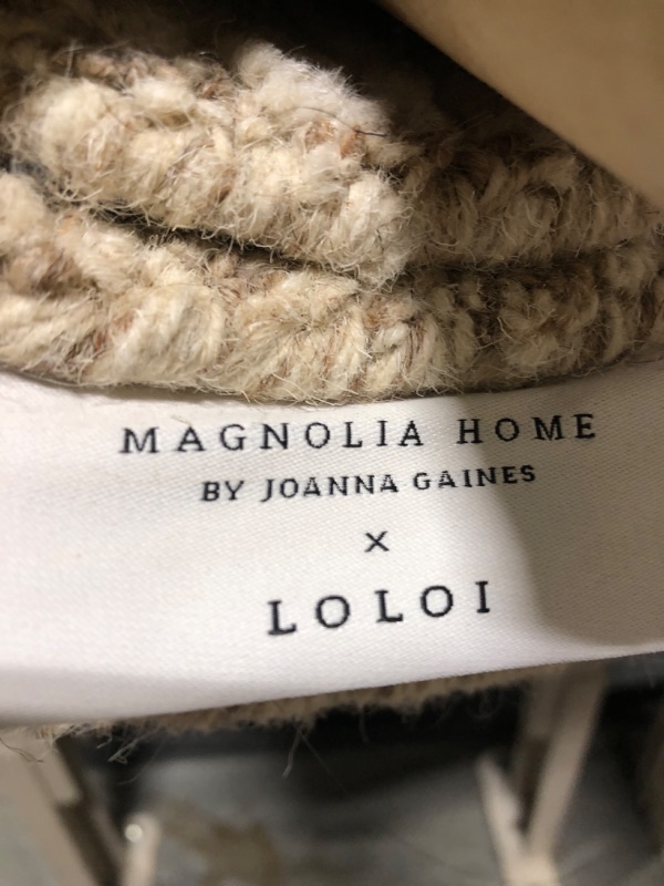 Photo 1 of ** DIRTY/ USED** Loloi Magnolia Home by Joanna Gaines Rae Collection RAE-04 Natural/Ivory 5'-0" x 7'-6" Area Rug