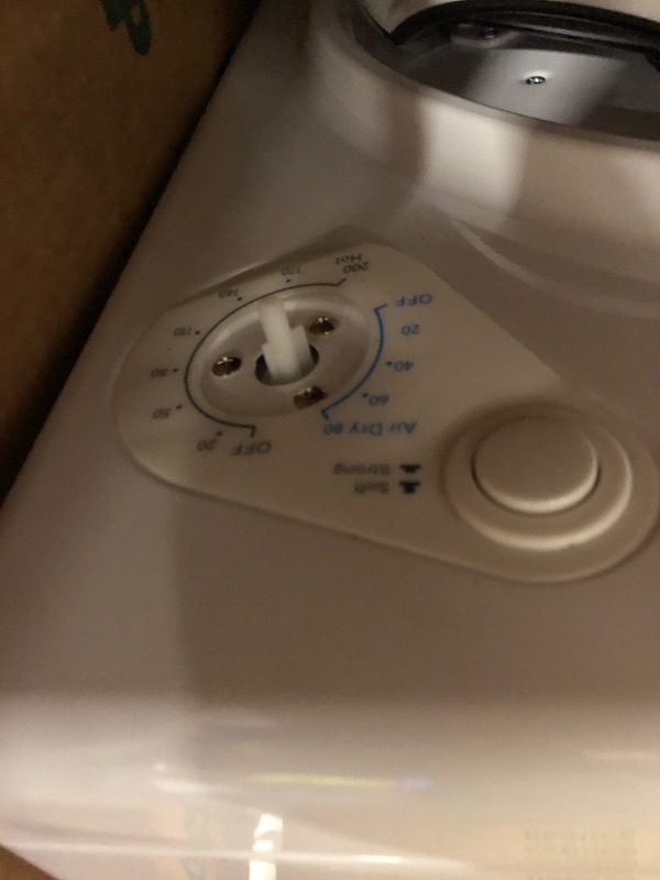 Photo 1 of ** ONLY PARTS / VERY USED** Elevon Portable Clothes Dryer 1300W, Compact Dryer for laundry with 5 Drying Modes, 2.6 Cu.ft Front Load Dryer Machine, Stainless Steel Tub for Small Space, RVs, Overheat Protection, Black & White