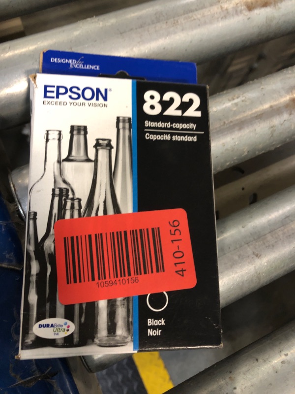 Photo 1 of ** FACTORY SEALED ** EPSON 822 DURABrite Ultra Ink Standard Capacity Black Cartridge (T822120-S) Works with WorkForce Pro WF-3820, WF-3823, WF-4820, WF-4830, WF-4833, WF-4834