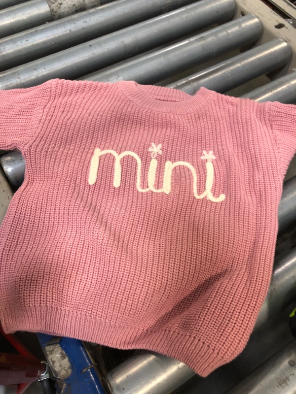 Photo 1 of ** ONLY SWEATER BABY ** Mommy and Me Sweater Matching Family Outfit Long Sleeve Knit Sweater Pullover Mom and Baby Cloth