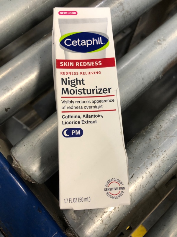Photo 1 of ** USED** Cetaphil Night Cream, Redness Relieving Night Moisturizer for Face, 1.7 fl oz, For Dry, Redness-Prone Skin, Hypoallergenic, Fragrance Free