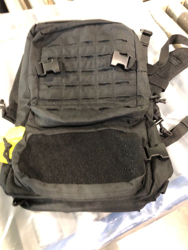 Photo 1 of ***MISSING FLAG***QT&QY 25L Military Tactical Backpacks For men Survival Army Laser cut Molle Daypack small EDC Bug Out Bag Gym Rucksack With Dual Cup Holders medical Rucksack Black