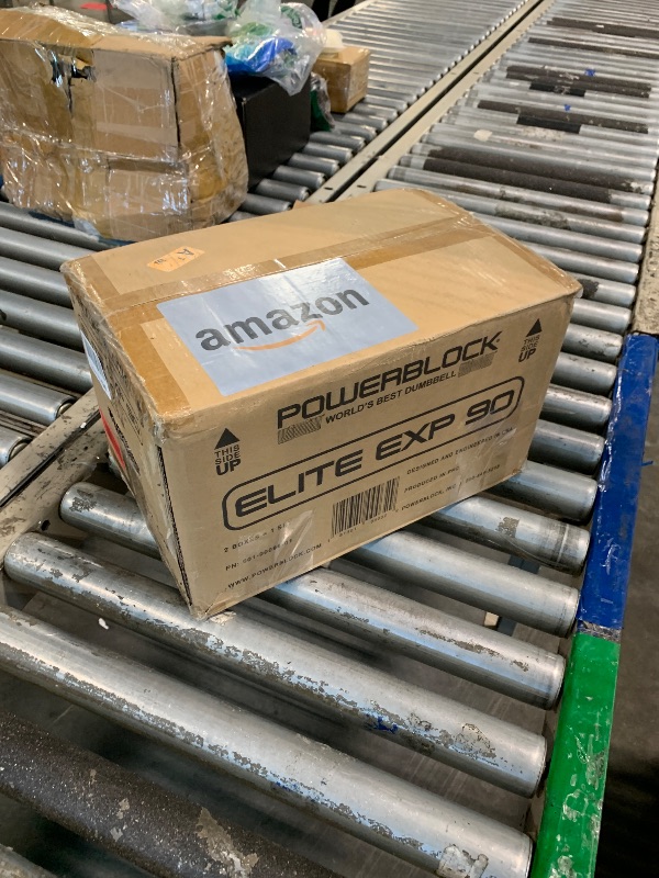 Photo 1 of ***ONLY ONE DUMBELL** PowerBlock Elite EXP Adjustable Dumbbells, Sold in Pairs, Stage 1, 5-50 lb. Dumbbells, Durable Steel Build, Innovative Workout Equipment, All-in-One Dumbbells, Expandable with Expansion Kits