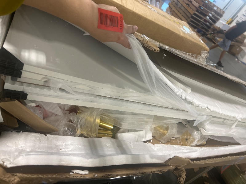 Photo 1 of *******SIMILAR ITEM******
Boyel Living 7 Drawer Cabinet in White, Buffet Cabinet?Tall Storage Cabinet Organizer Unit with Metal Legs for Entryway, Living Room,?MDF??Modern Storage Cabinet