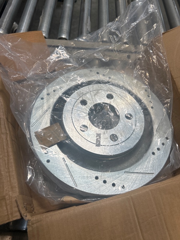 Photo 1 of *****SIMILAR ITEM****
TRQ Rear Brake Rotor Set G Coated Solid Drilled Slotted Compatible with 2014-2024 Mini Cooper