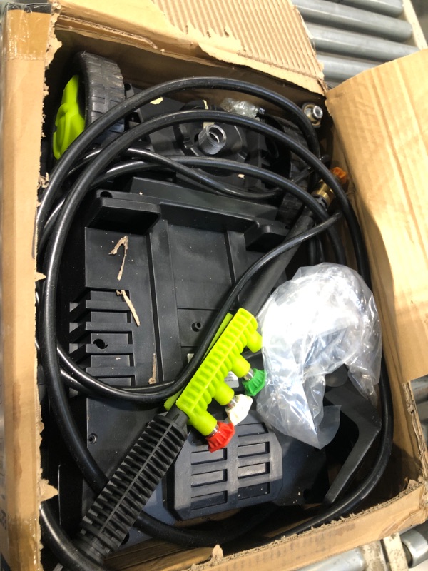 Photo 1 of ** VERY USED/ UNTESTED***Pressure Washer, Power Washer with 4 Quick Connect Nozzles, High Pressure Cleaning Machine with Foam Cannon for Cars/Fences/Driveways/Patios/Home Cleaning