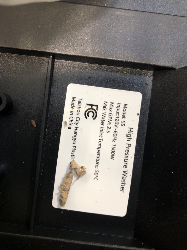 Photo 1 of ** VERY USED/ UNTESTED***Pressure Washer, Power Washer with 4 Quick Connect Nozzles, High Pressure Cleaning Machine with Foam Cannon for Cars/Fences/Driveways/Patios/Home Cleaning